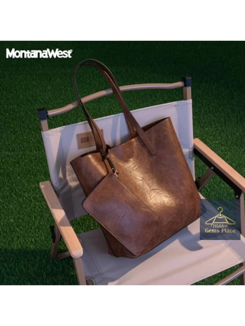 Faux Leather Tote Bag with Top Handle Hobo Purse Extra Pouch